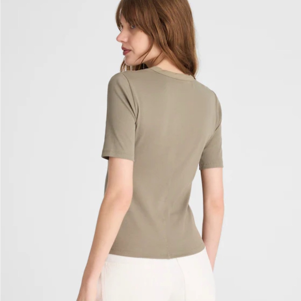 Madewell Olive Short Sleeve Tee - Picture 3 of 6